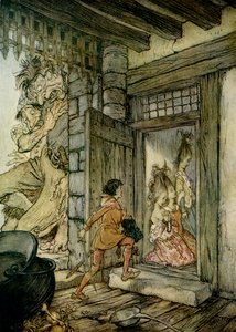 ジャイアント・キラー・ジャック 作： Arthur Rackham